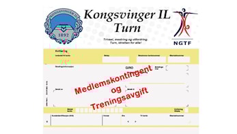 Betaling av medlemskontingent og treningsavgift for vårsemesteret